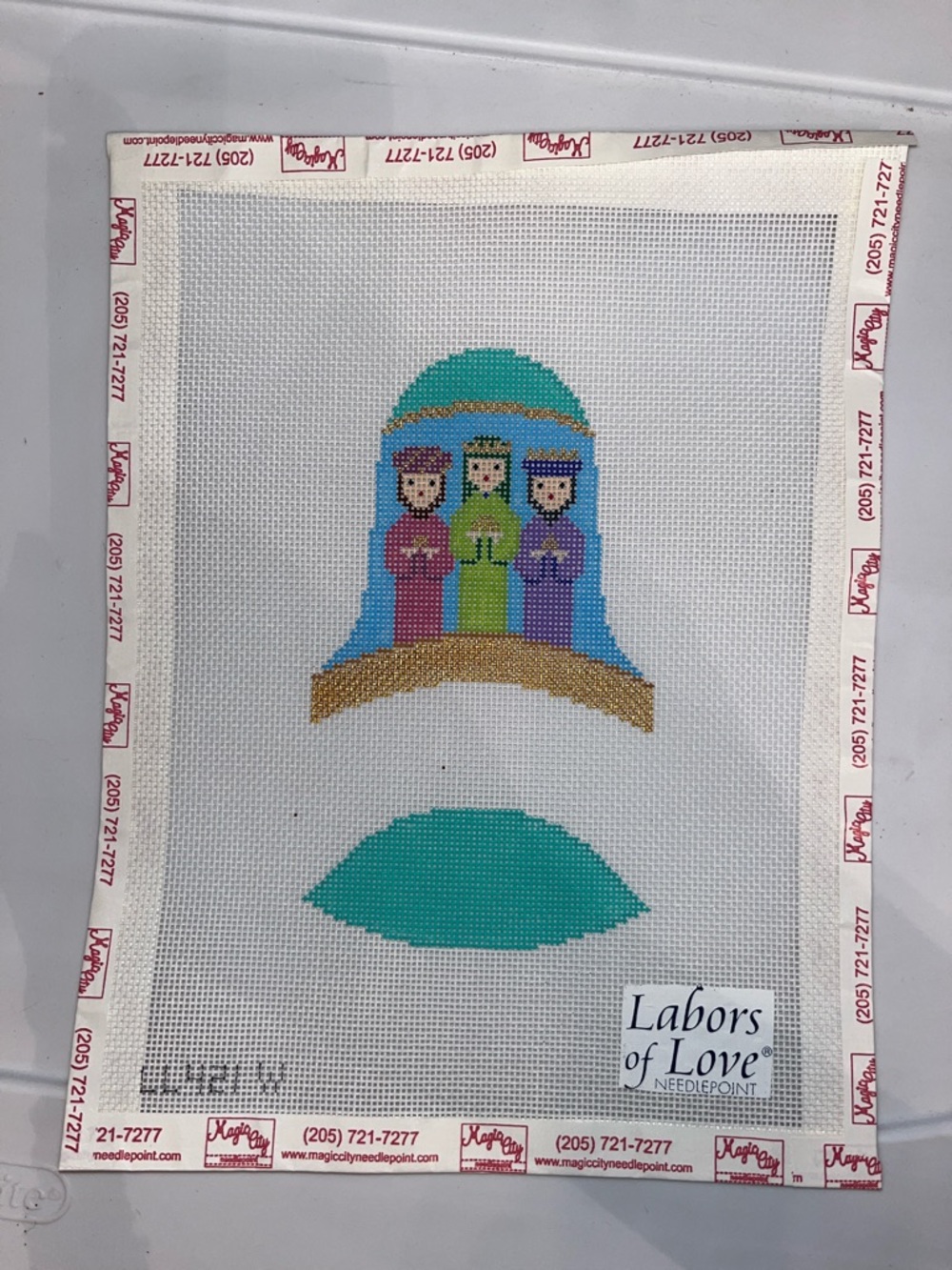 Three wise men needlepoint canvas